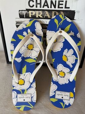 New KATE SPADE New York Feldon Flip Flop Thong Sandals In Multi Flowers